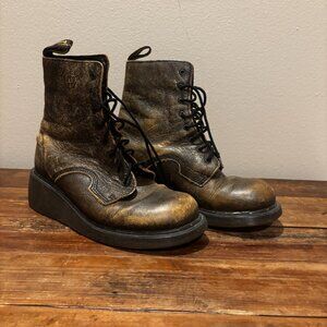 Doc Martens Vintage Y2K Bronze Size 4 Boots